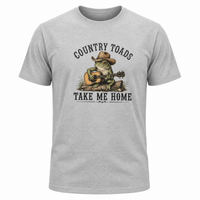 Load image into Gallery viewer, "Country Toads Take Me Home" Funny Men's T-Shirt – Guitar Playing Toad Graphic Tee