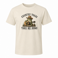 Load image into Gallery viewer, "Country Toads Take Me Home" Funny Men's T-Shirt – Guitar Playing Toad Graphic Tee