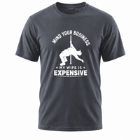 Load image into Gallery viewer, Mind Your Business My Wife Is Expensive Funny Men's T-Shirt