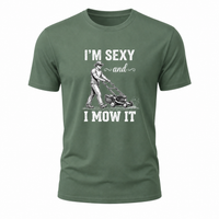 Load image into Gallery viewer, I'm Sexy and I Mow It Men's Graphic T-Shirt - Funny Lawn Care Tee