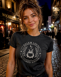 Load image into Gallery viewer, "Salem Local Witches Union" Women's Halloween T-Shirt