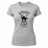 Load image into Gallery viewer, "Spooky Cat Lady" Women's Halloween Graphic T-Shirt