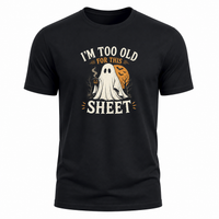 Load image into Gallery viewer, "I'm Too Old For This Sheet" - Men's Funny Halloween T-Shirt