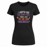 Load image into Gallery viewer, 'I Gotta See The Candy First' Women's Funny Halloween T-Shirt