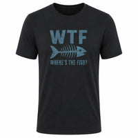 Load image into Gallery viewer, Where's the Fish Men's Graphic T-Shirt - WTF Fishing Humor Tee