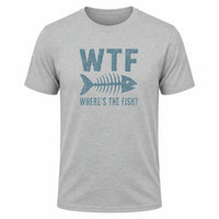 Load image into Gallery viewer, Where's the Fish Men's Graphic T-Shirt - WTF Fishing Humor Tee