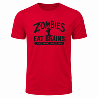 Load image into Gallery viewer, "Zombies Eat Brains" Funny Men's Halloween T-Shirt
